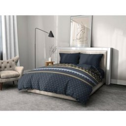 CHARLEST Parure de Couette Microfibre COULEURS - Bleu, MATIÈRE - MICROFIBRE, TAILLES - 220 x 240 cm