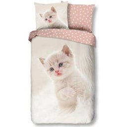Housse de couette enfant catty 140x200/220 cm Blanc cassé Good Morning n/a