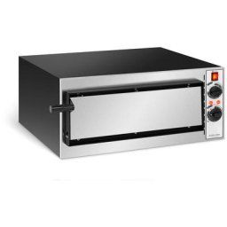 Royal Catering - Four à Pizza Électrique 1 Étage @ 41x36x9cm 1,6 kW 230V 320 °c - , Noir