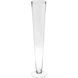 Vase Trompette Sur Pied h 60 Atmosphera créateur d'intérieur - Transparent
