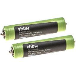 2x Batteries compatible avec Braun 330, 340, 320S-5, 330S-3, 330S-4, 330S-5, 340S-3 rasoir tondeuse