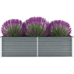 Jardinière de jardin - Balconnière à fleurs Lit surélevé de jardin Acier galvanisé 160x40x45 cm
