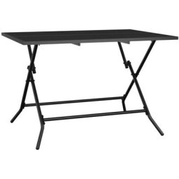 Table de jardin pliable anthracite 110x80x72 cm maille d'acier vidaXL - N/A