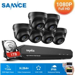 Kit Vidéo surveillance cctv système 8CH 1080N dvr enregistreur + caméra de sécurité extérieur hd