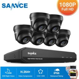 Kit Vidéo surveillance cctv système 8CH 1080N dvr enregistreur + caméra de sécurité extérieur hd