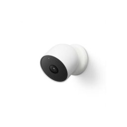 Google - Caméra de surveillance sans fil Bluetooth Nest Cam intérieure extérieure Blanc neige