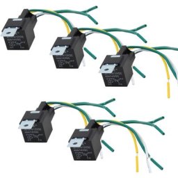 TolleTour 5X relais de voiture 12V relais inverseur 5 POL contact inverseur ouvre-contact micro 40A