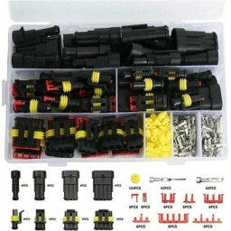 352 Pièces Imperméable à l'eau Connecteur Kit, Terminal Électriques de Voiture Étanche à 1/2/3/4