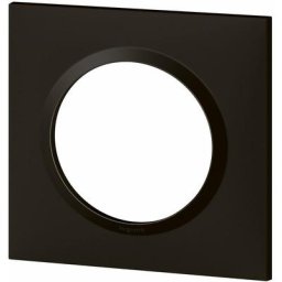Legrand - Plaque carrée Dooxie - Noir velours - 1 poste