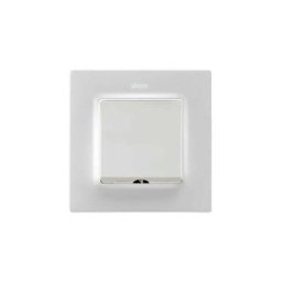 Couvercle de sortie de câble Simon 82 blanc mat