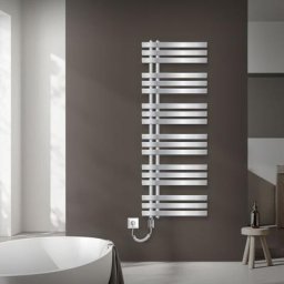 Ecd Germany - Iron em Design Radiateur électrique avec résistance 1200 w - 500 x 1400 mm - Chrome