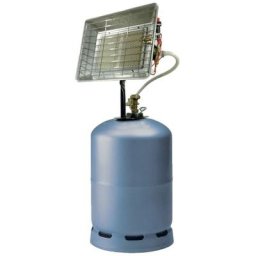 Chauffage radiant gaz 4,2kW Allumage piezo Usage Exterieur Sécurité Thermocouple Détendeur réglable