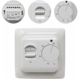 Manuel Thermostat d'ambiance Chauffage au Sol Electrique avec sonde AC 220V 16A, Régulateur de