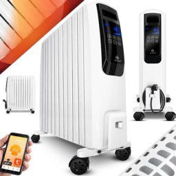 Radiateur à bain d'huile avec écran tactile et télécommande - Chauffage électrique à économie