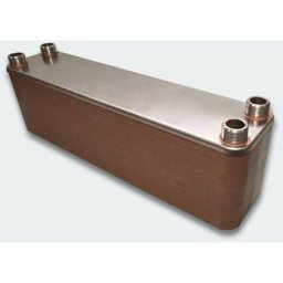 Échangeur de chaleur thermique inox 60 plaques max. 660 kW - Argenté