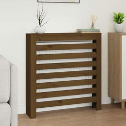 Cache-radiateur Moderne - Équipement pour radiateur Marron miel 79,5x19x84 cm Bois massif de pin