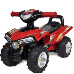 Kalisse - UNIQUEQuad à chevaucher enfant rouge avec son et lumière 3 Kg,Magnifique & Montage