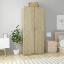 Armoire de rangement Garde-robe | Armoire de chambre Chêne sonoma 90x52x200 cm Aggloméré 82778