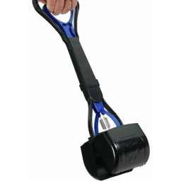 Pelle à caca portable de 45 cm pour chiens et chats avec levier facile à utiliser et pelles à caca