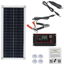 Manta - Panneau solaire 30W 12V 100A portable 43 x 20 cm avec controleur
