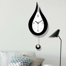 Xintang horloge murale silencieuse goutte d'eau pendule horloge design moderne style nordique salon