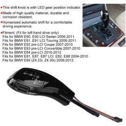 Pour F30 Style lhd Kit de modification de pommeau de levier de vitesse led automatique pour bmw E90