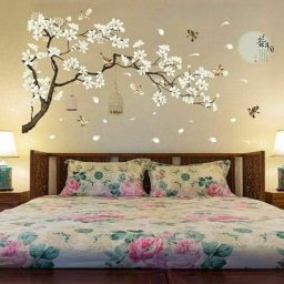Stickers muraux Grand Arbre Stickers Muraux Fleur Décor à La Maison FangYuan Fonds D'écran pour