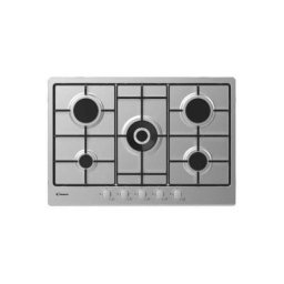 Candy - CEL7P4WX plaque Acier inoxydable Built-in (placement) 75 cm Gaz 5 zone(s)