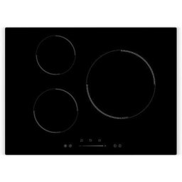 Amsta - AMTI3Z7000 - Plaque de cuisson induction - 70 cm - 3 Zones - Slider - 7000 Watts - Noir