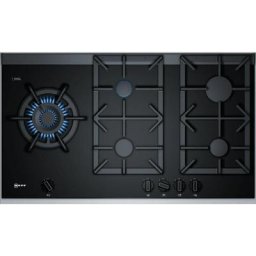 Table de cuisson gaz 90cm 5 feux noir Neff T29TS79N0 - noir et inox