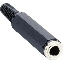 Jack 6.35 mm femelle, droit Lumberg KLKM 3 Nombre de pôles (num): 2 mono noir 1 pc(s) D26675