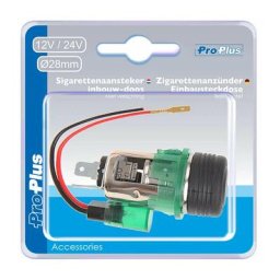 Allume-cigares La Prise à Encastrer Avec Eclairage 12v/24v Dans Blister
