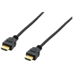 Equip - hdmi Câble de raccordement Fiche mâle hdmi-a 3.00 m noir 119351 contacts dorés Câble hdmi