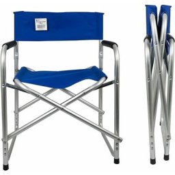 Aluminium Bleu Administration Chaise Pliante Chaise de pêche Camping Accoudoir