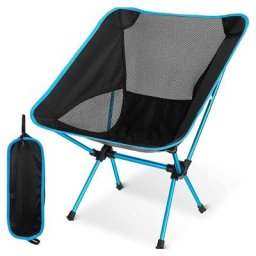 BDD - Chaise de camping pliante portable, chaise de jardin ultra légère - Poids maximum 150 kg