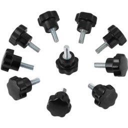 YB - 10 pièces M5 16 plastique étoile Type tête bouton poignée boulon Machine outil accessoires