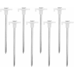 Piquet de tente, piquets d'auvent escamotables galvanisés antirouille pour tente familiale