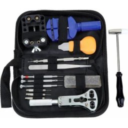 BSR - 14pcs Kit de Réparation Montre Portable Professionnel Outil de Montre pour Débutant