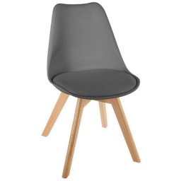 Chaise scandinave Baya gris clair - Gris clair