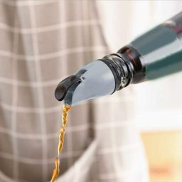 Gris)Bouteille d'huile pour Bec verseur Distributeur de Bouchon pour Le vin Sauce soja Bouteilles
