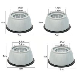 Lot de 4 Patins anti-vibrations caoutchouc antidérapant, 4 Pièces Tampons À Pied Machine À Laver