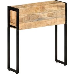 Joli® Mode Jardinière 60x20x68 cm Bois de manguier brut - Jardinière Extérieur - bac a fleur