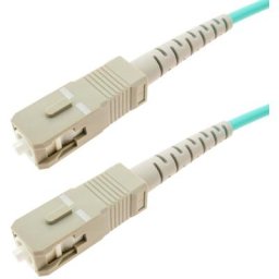 Câble fibre optique OM4 pour routeur de SC à SC multimode simplex 50µm/125µm, 20m
