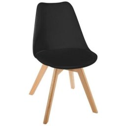 Chaise scandinave Baya noire - Noir
