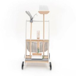 Chariot Nettoyage pour Enfants Montessori Robincool Clean Up 35x43x56,5 cm Bois Éco Serpillière,