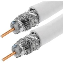Enrouleur de câble coaxial RG6U pour antenne de télévision 25 m