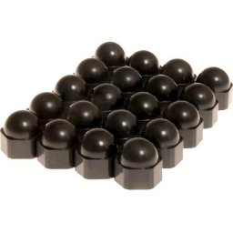 Capuchons pour écrous de roues HP Autozubehör Rallye-Caps Schwarz 19 mm - 20 Stck