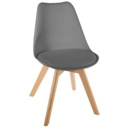 Chaise scandinave Baya gris foncé - Gris foncé