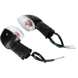 Lampe de clignotant de Modification de moto 2 pièces adaptée aux accessoires yamaha R1 (noir et
