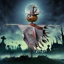 Décor D'Épouvantail, Pieu Décoratif D'Épouvantail De Citrouille D'Halloween Pour Les Décorations